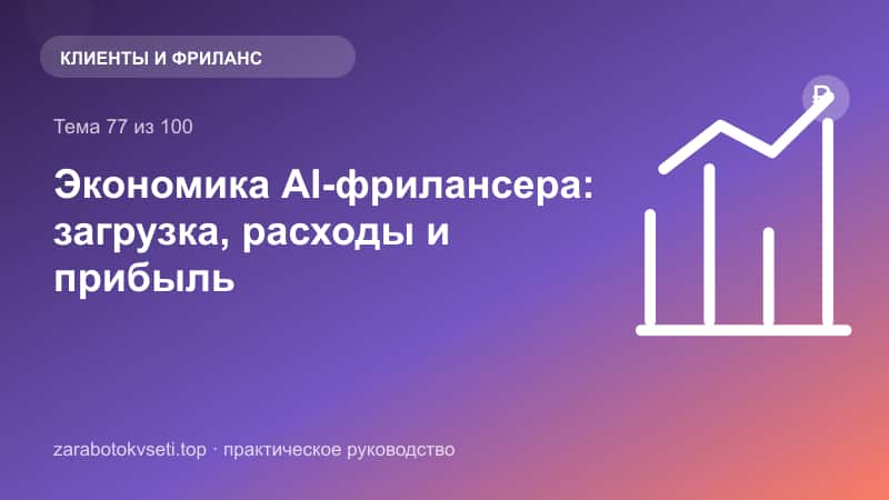 Экономика AI-фрилансера: загрузка, расходы и прибыль