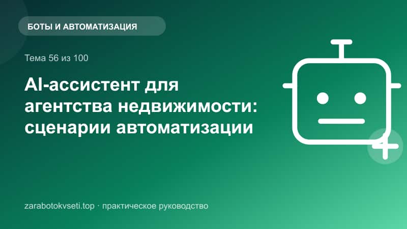 AI-ассистент для агентства недвижимости: сценарии автоматизации