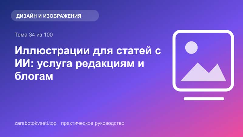 Иллюстрации для статей с ИИ: услуга редакциям и блогам