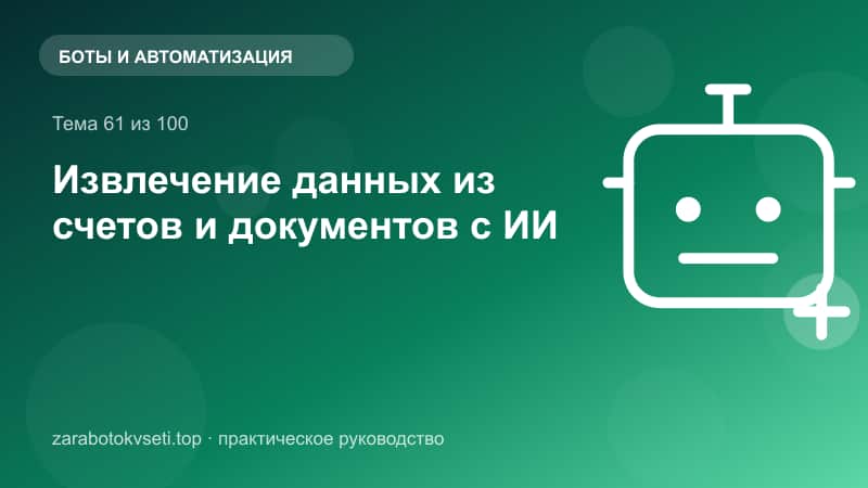 Извлечение данных из счетов и документов с ИИ