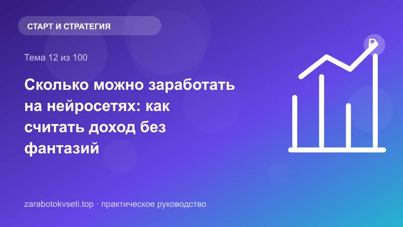 Сколько можно заработать на нейросетях: как считать доход без фантазий